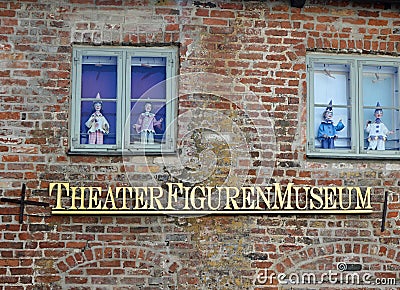 Detail of an Historical Building in the Old Town of the Hanse City Luebeck, Schleswig - Holstein Stock Photo