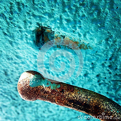 Detail of a hook Stock Photo