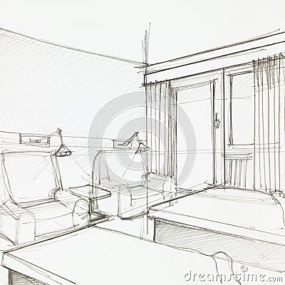 Detail of hotel room Stock Photo