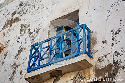 Detail of house in Essaouira. Stock Photo