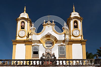 Detail of a house of the 18th century in Tiradentes, Brazil Editorial Stock Photo