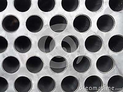 Detail of industrial heat exchanger Stock Photo