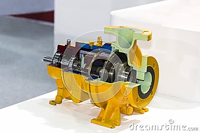 Detail inside centrifugal pump for industrial Stock Photo