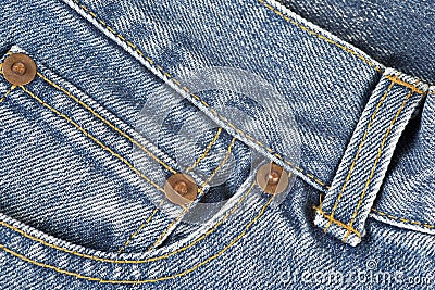 Detail of the jeans pocket Stock Photo