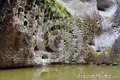 Detail of lake in Karst landform Stock Photo