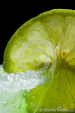 Detail of lemon slice Stock Photo