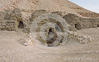 This mastaba is the largest at Meidum Stock Photo