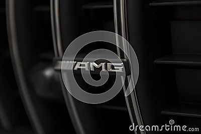 Detail of 2017 Mercedes-AMG GT C Coupe Editorial Stock Photo