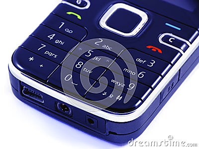 Detail of mobile phone Stock Photo