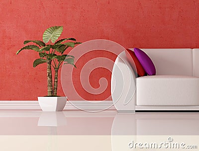 Detail of a modern interior Stock Photo