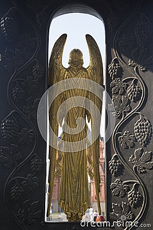 Detail of the monument to Catherine, Krasnodar Stock Photo