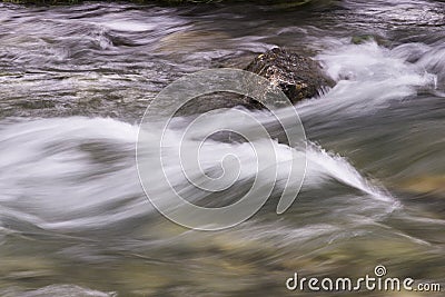 Detail of the movement of the water Stock Photo