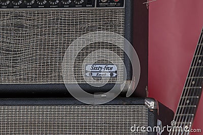 Detail Of The Music Man Sixty-Five Reverb Guitar Amp At Amsterdam The Netherlands 5-2-2022 Editorial Stock Photo