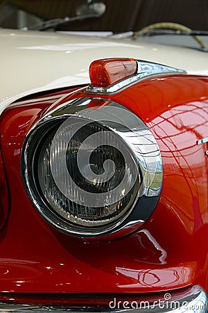 Detail of old Borgward Limousine Stock Photo