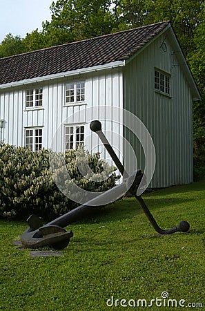 Detail of old, wooden house Stock Photo