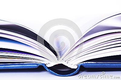 Detail of open book Stock Photo