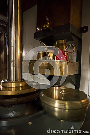 Detail on an paddle steamer Stock Photo