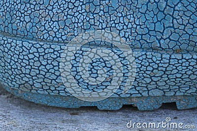 detail and patterned of old rubber boots Stock Photo