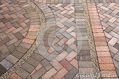 Detail of Pavers Stock Photo