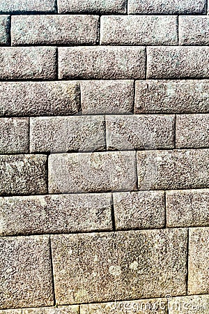 Detail of perfect Inca stonework Stock Photo