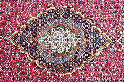 Detail of a Persian rug Stock Photo