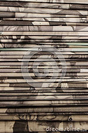 Detail of a pile of newspapers Stock Photo