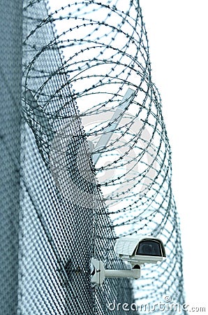 Detail of prison Stock Photo