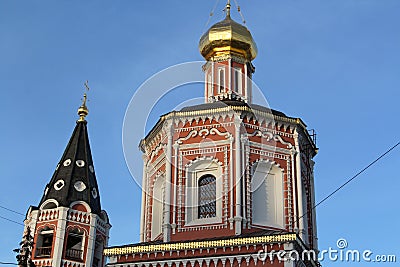 Detail roof catedral in Saratov Stock Photo