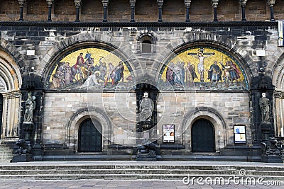 Detail of Saint Petri church at Bremen in Germany Editorial Stock Photo