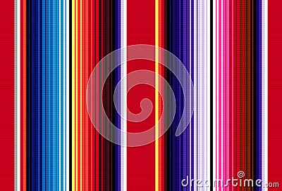 Mexican rug pattern. serape stripes vector Vector Illustration