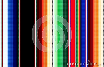 Mexican rug pattern. serape stripes vector Vector Illustration