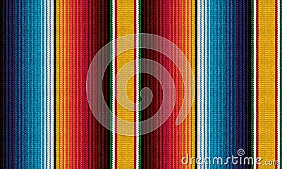 Detail seamless color background. texture pattern for continuous replicate. mexican rug pattern. serape stripes vector Vector Illustration