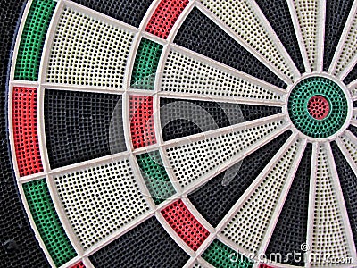 Detail shot of a dartboard Stock Photo