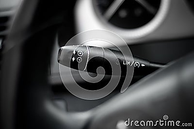 Detail of speed limitation and cruise control Stock Photo