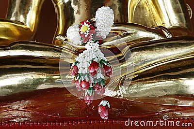 Detail of statue of buddha, Stock Photo