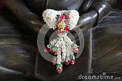 Detail of statue of buddha, Stock Photo