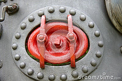 Detail of steam machine Stock Photo