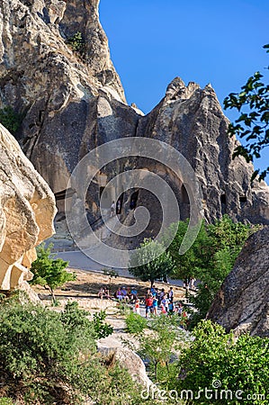 A detail from the structure of Cappadocia. Editorial Stock Photo