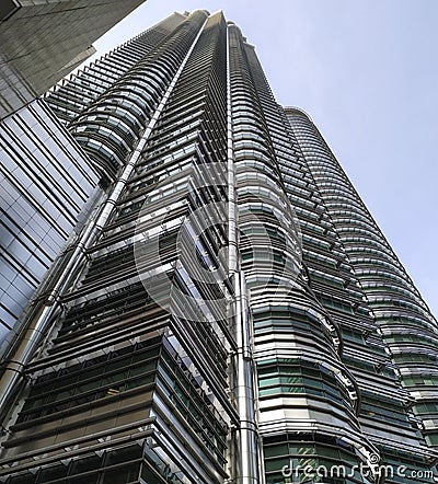 Detail of structure petronas twin tower Editorial Stock Photo