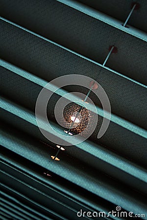 Detail of sun-blind Stock Photo