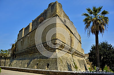 Detail swabian Castle of Bari Stock Photo