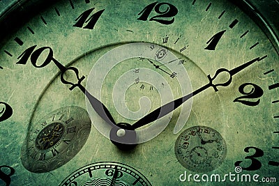 Detail Texture of Clock Watch Time Stock Photo