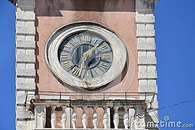 Clock of Guard house in Zadar Stock Photo