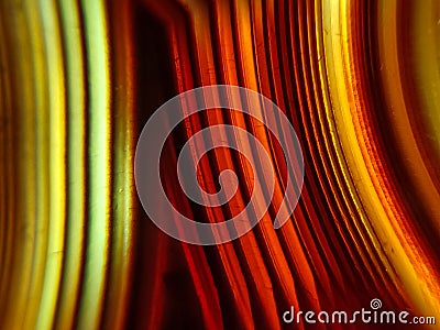 Detail of a translucent piece of natural stone agate pattern background in macro photo Stock Photo