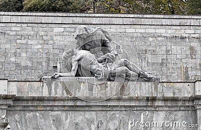 Detail of Valley of the Fallen (Valle de los Caidos), Madrid, S Stock Photo