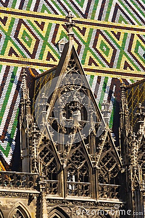 Detail of Vienna cathedral Stock Photo