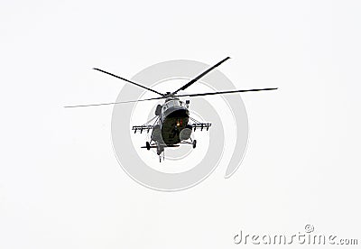 Old army helicopters Stock Photo