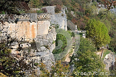 Detail Village Rocamadour in France Stock Photo