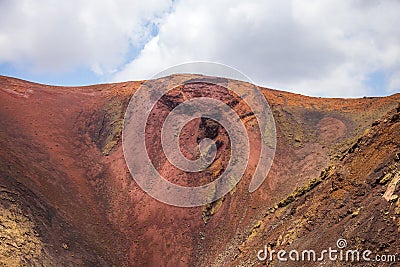Detail of volcan Stock Photo