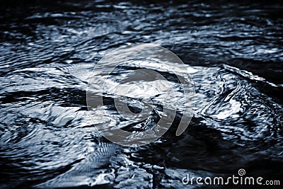Detail water ripples Stock Photo